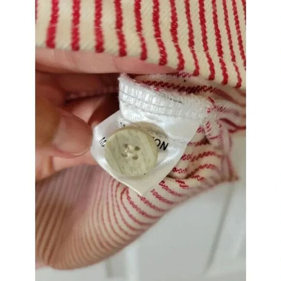 Lifted anchors red striped zip up Shirt Jacket L - Picture 7 of 10